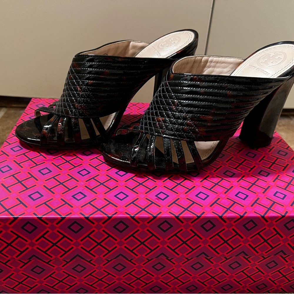 Tory Burch Brida Mule Tortoise shell Size 5.5